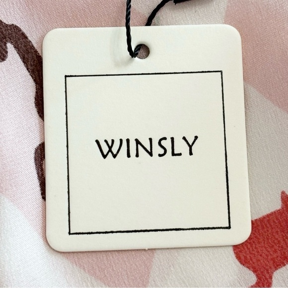 WINSLY Pink Brown Equestrian Horse Print 100% Silk Square Scarf 20” X 20” - Picture 7 of 7